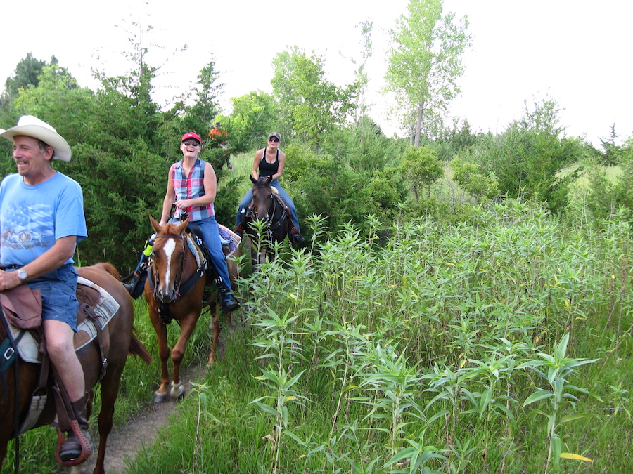 Nebraska's MoPac Trail | Photo by Kathy Newberg, courtesy Nebraska Horse Trails Committee