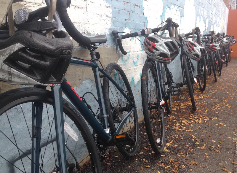 New bikes awaiting eager students of the Rutgers-Camden IGNITE afterschool cycling program | Photo by Anya Saretzky:RTC