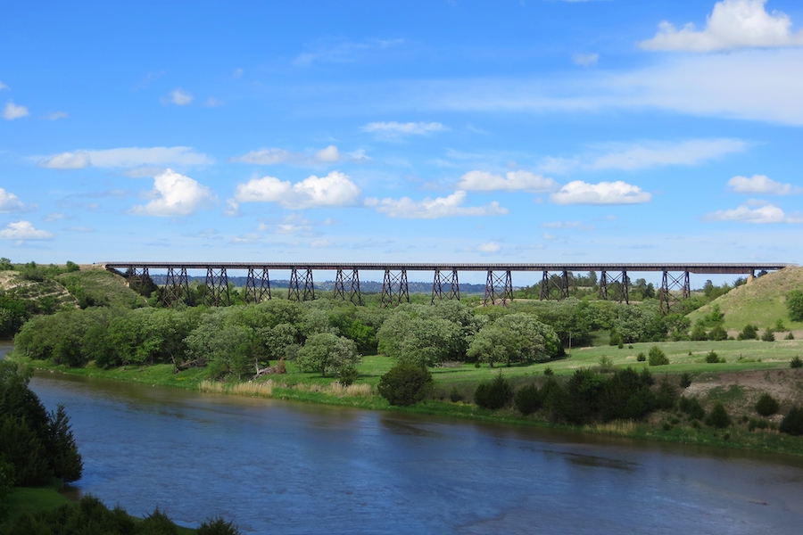 Niobrara River bridge near Valentine, Nebraska, along the Cowboy Trail | Photo by Eric Foster