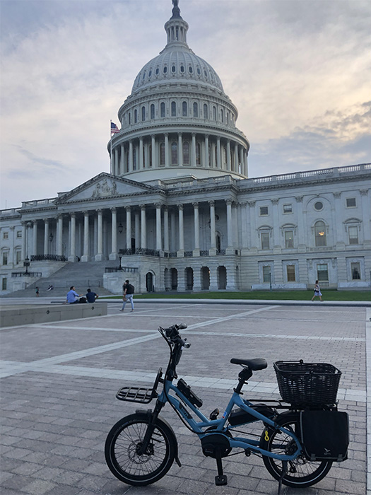 Noa Banayan's bike at the Capitol | Photo by Noa Banayan