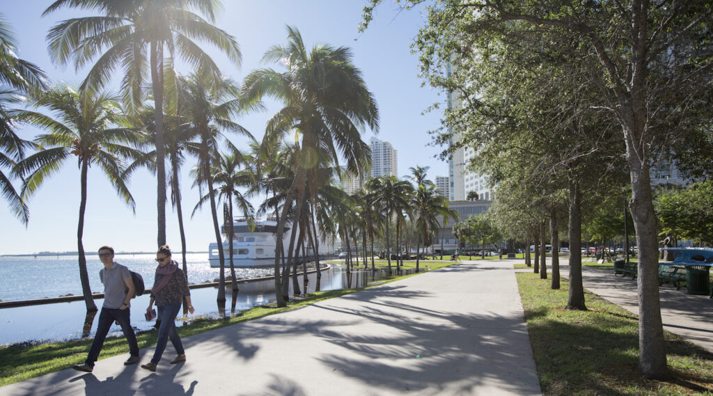 Northern segment of the Miami River Greenway in Florida | Photo by Lee Smith