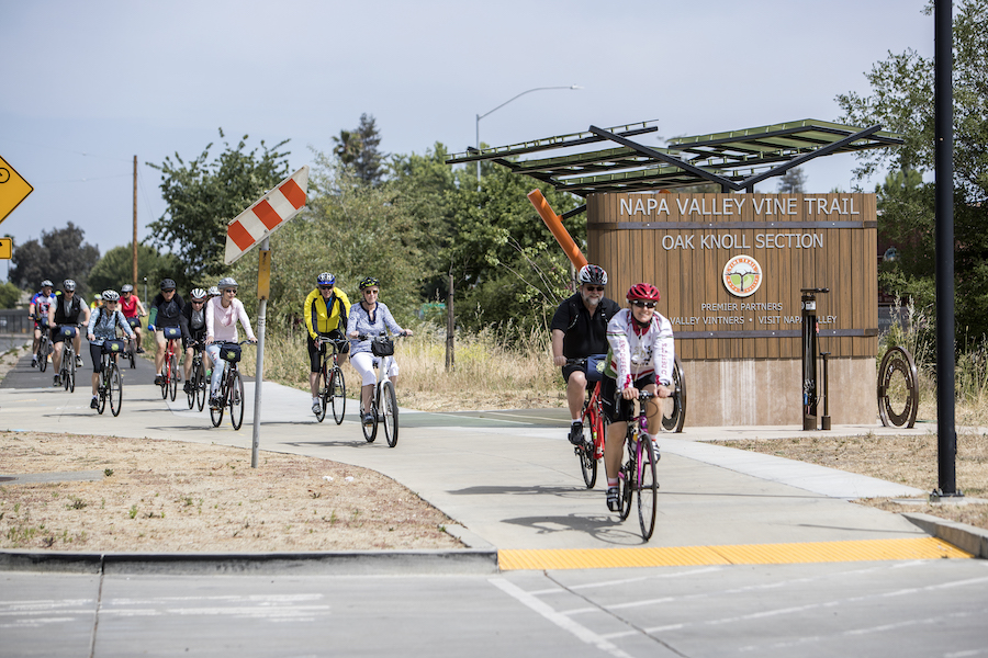 Oak Knoll section of California's Napa Valley Vine Trail | Courtesy Napa Valley Vine Trail Coalition