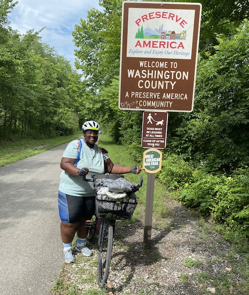 On the Great American Rail-Trail | Courtesy Whitney Washington