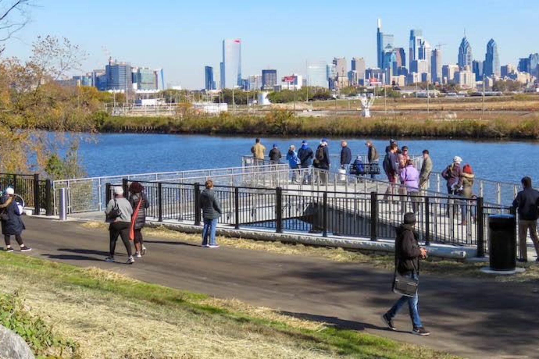 Overlook at 61st Street along Pennsylvania's Schuylkill River Trail | Photo courtesy SRDC