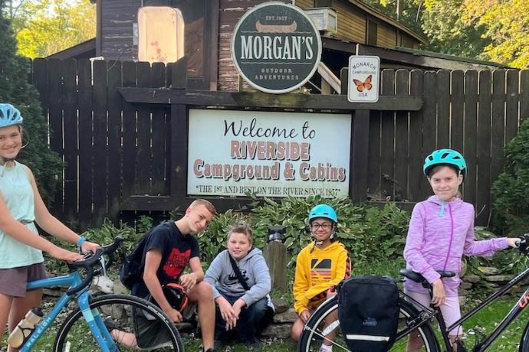 Packed up for the return trip at Morgan's Riverside Campground | Photo courtesy McKinney Middle School