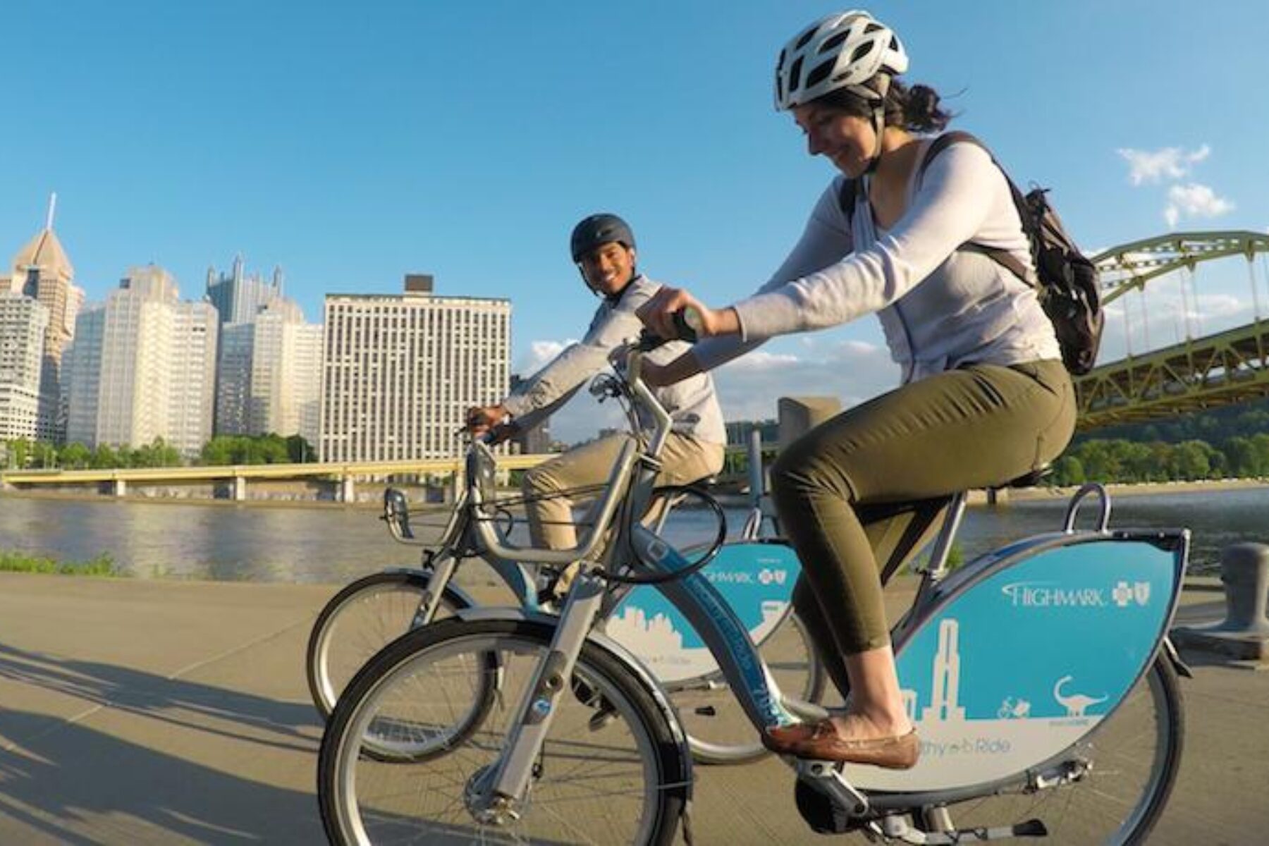 Pennsylvania's Three Rivers Heritage Trail | Photo courtesy Healthy Ride, Pittsburgh Bike Share