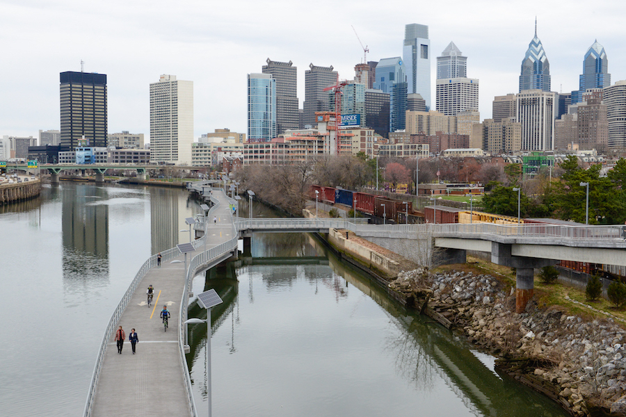 Philadelphia's Schuylkill Banks Boardwalk | Photo by Laura Pedrick/AP Images