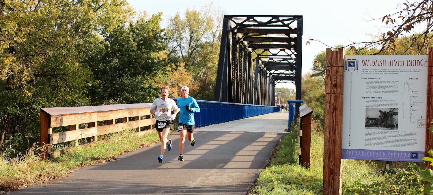 Runners on Indiana’s Nickel Plate Trail | Photo Courtesy Mike Kuepper