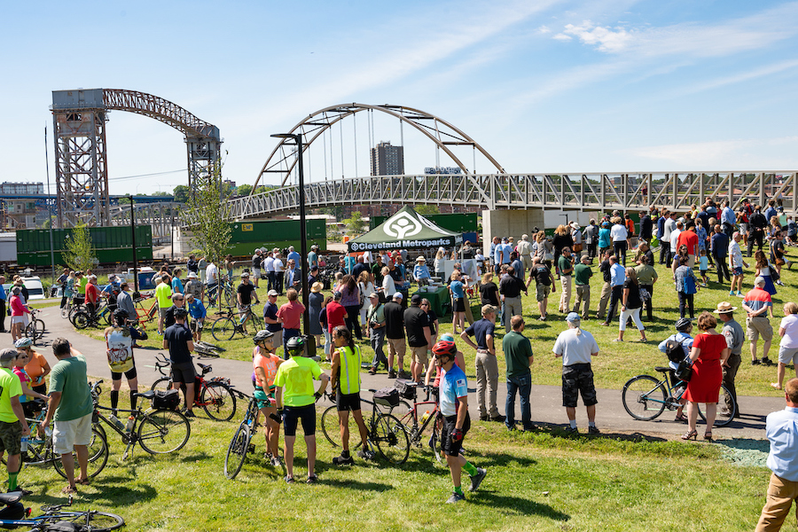 Wendy Park Bridge grand opening (2021) - Photo by Kyle Lanzer, Cleveland Metroparks