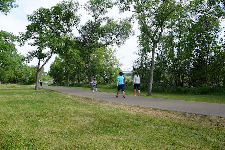 Pioneer Park on the north end of the Missouri Valley Millennium Legacy Trail | Photo courtesy Bismarck Parks and Recreation District