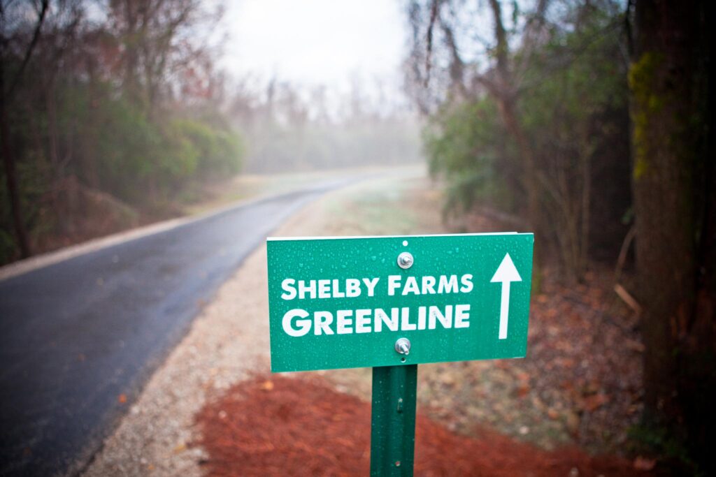 Pointing the way to the Shelby Farms Greenline | Photo (CC) Sean Davis via Flickr