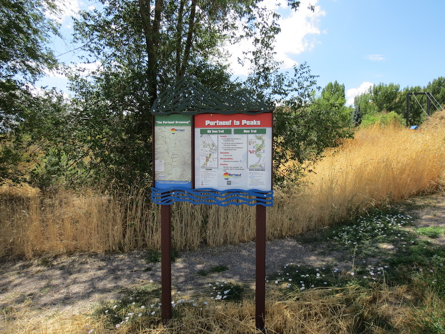 Portneuf Greenway trailhead | Courtesy of the Bannock Transportation Planning Organization