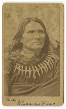 Portrait of Chief Standing Bear (1877–1890) of the Ponca Tribe | National Museum of the American Indian, Smithsonian Institution (NMAI.AC. 126, ITEM P20808)