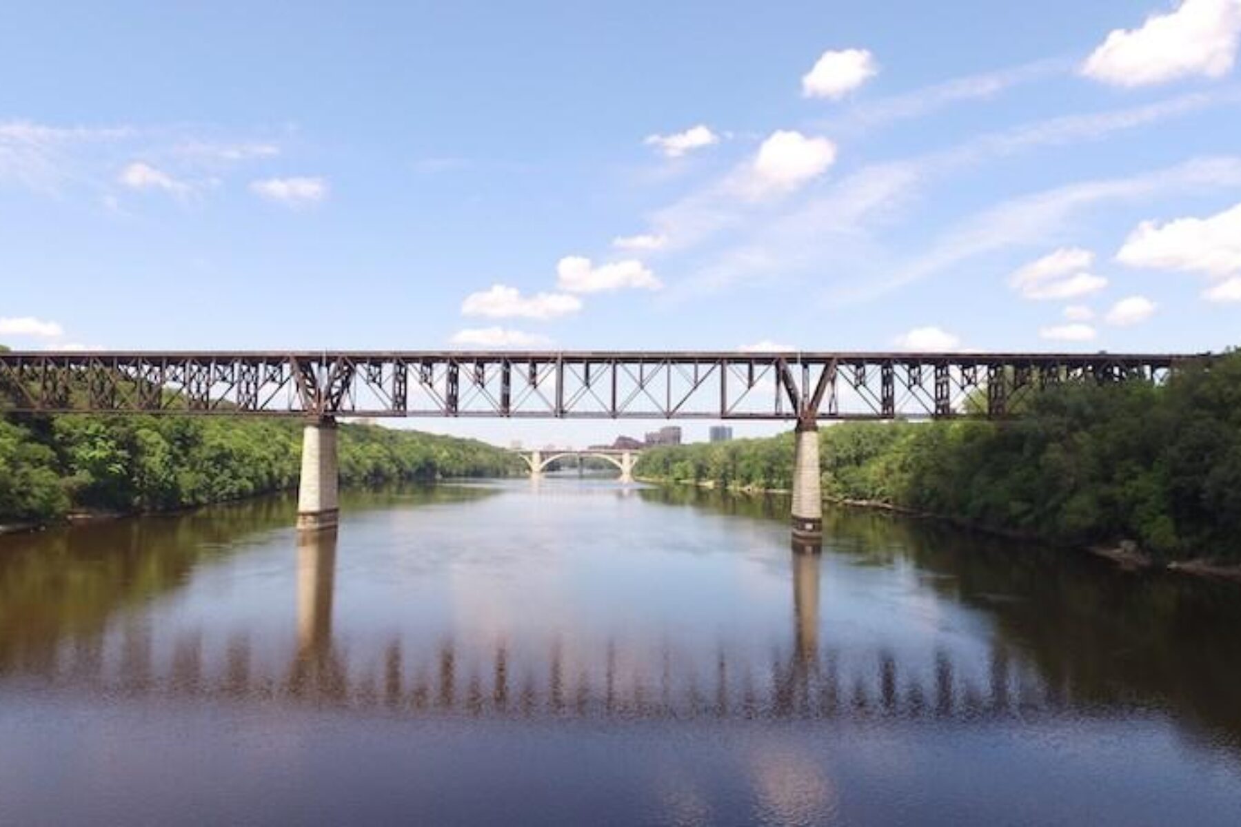 Potential Midtown Greenway extension over the Mississippi River | Photo courtesy Midtown Greenways Coalition