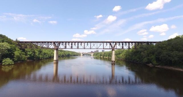 Potential Midtown Greenway extension over the Mississippi River | Photo courtesy Midtown Greenways Coalition