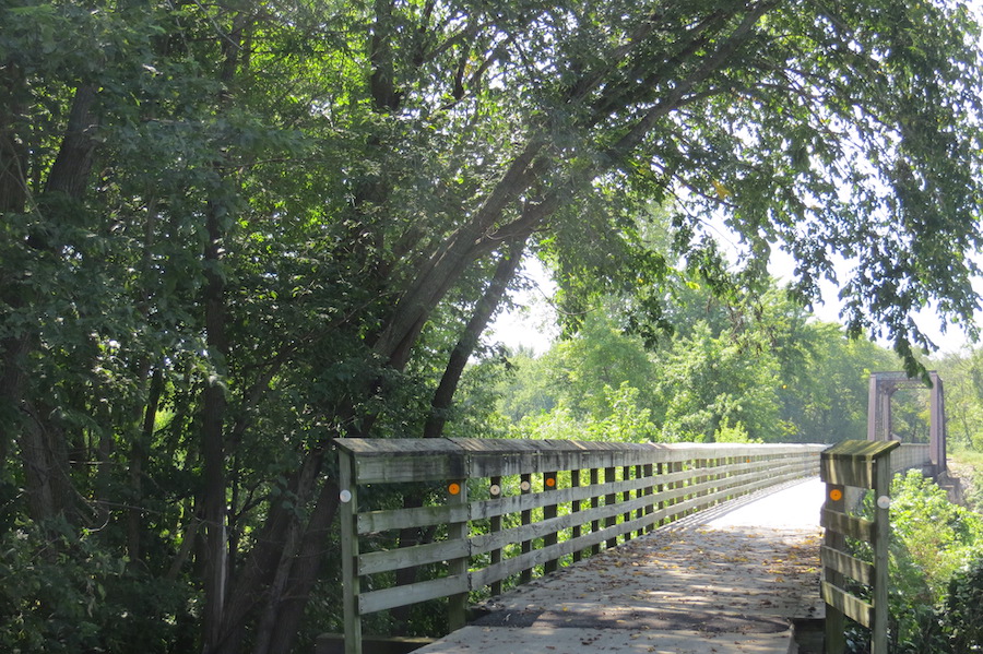 Raccoon River Valley Trail view heading south from Jefferson | Photo by Laura Stark