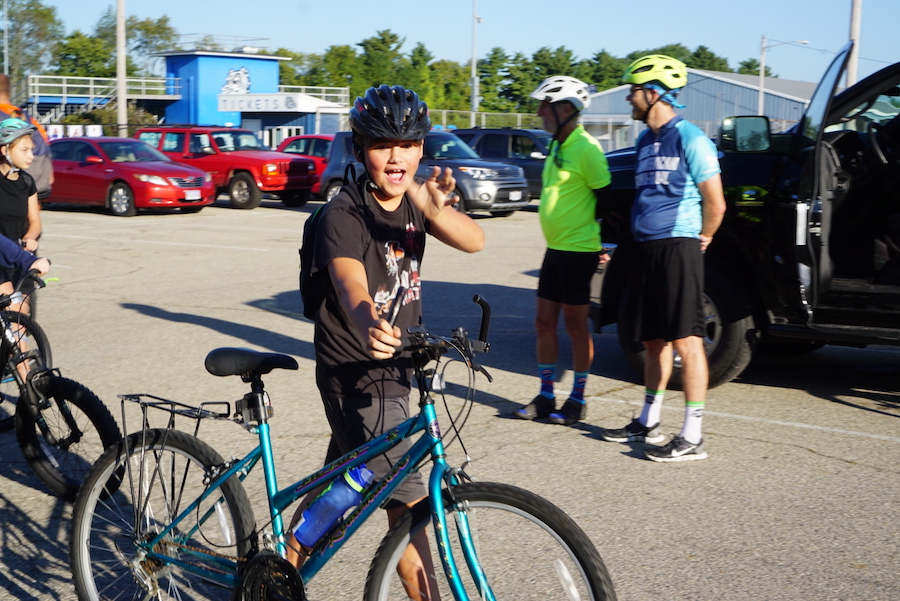 Ready for departure at McKinney Middle School in Yellow Springs, Ohio | Photo courtesy McKinney Middle School.