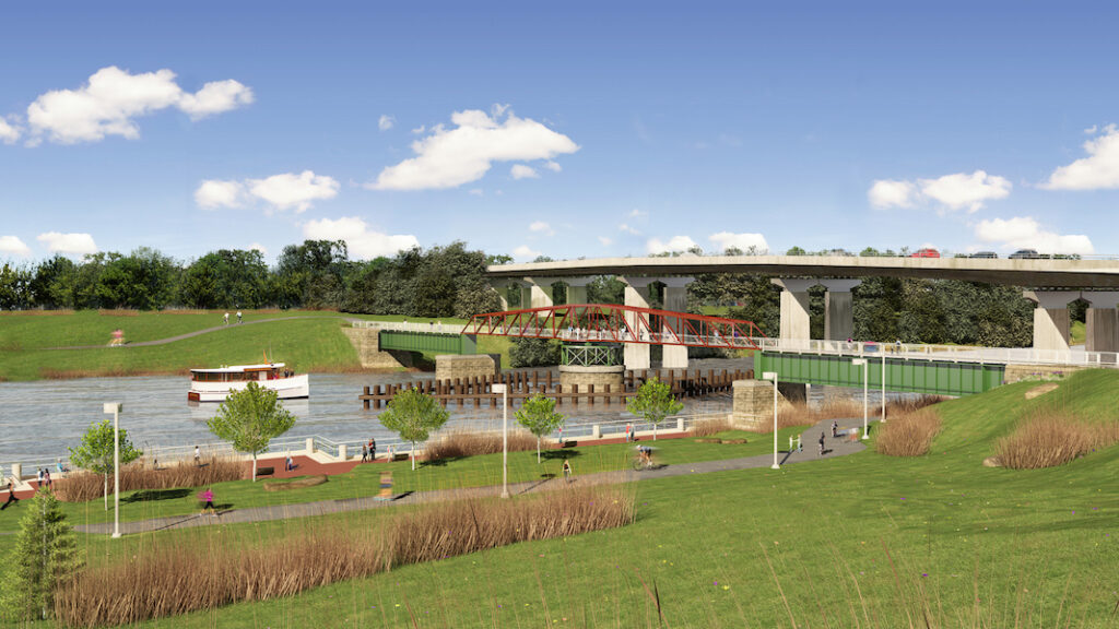 Rendering of the Schuylkill Crossing at Grays Ferry | Image courtesy SRDC