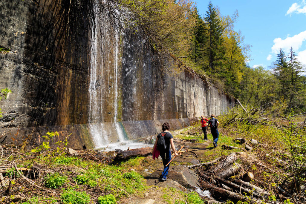 Retaining wall relic along the Iron Goat Trail in Washington | Photo courtesy Jon Hathaway | CC by 2.0