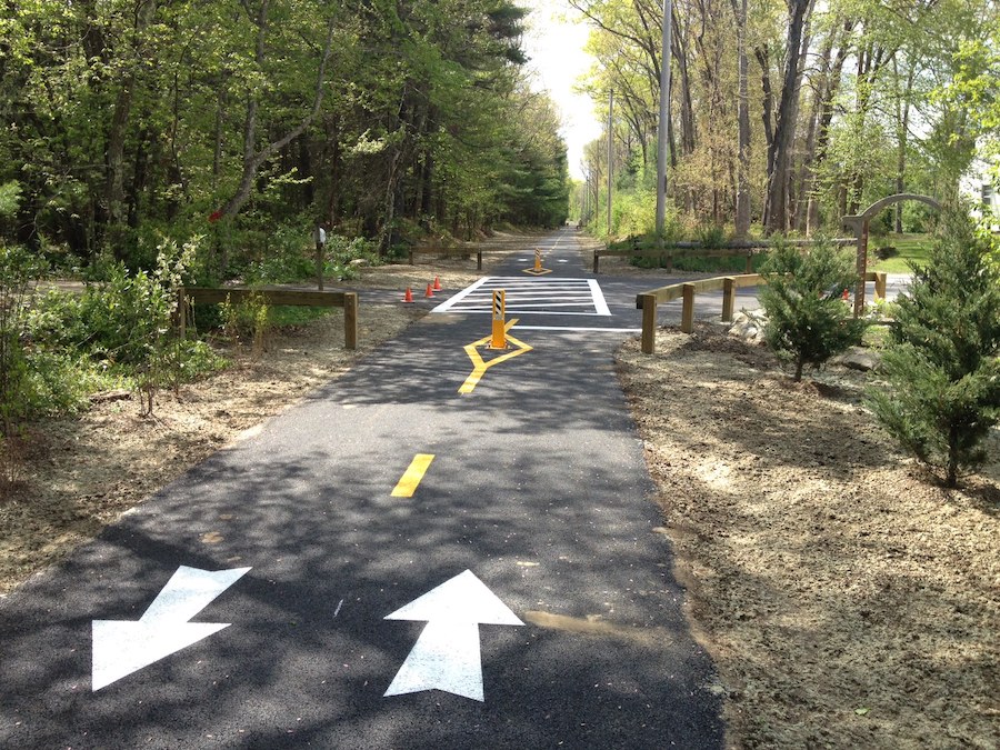 Rhode Island's Burrillville Bike Path | Photo courtesy Burrillville Planning Department