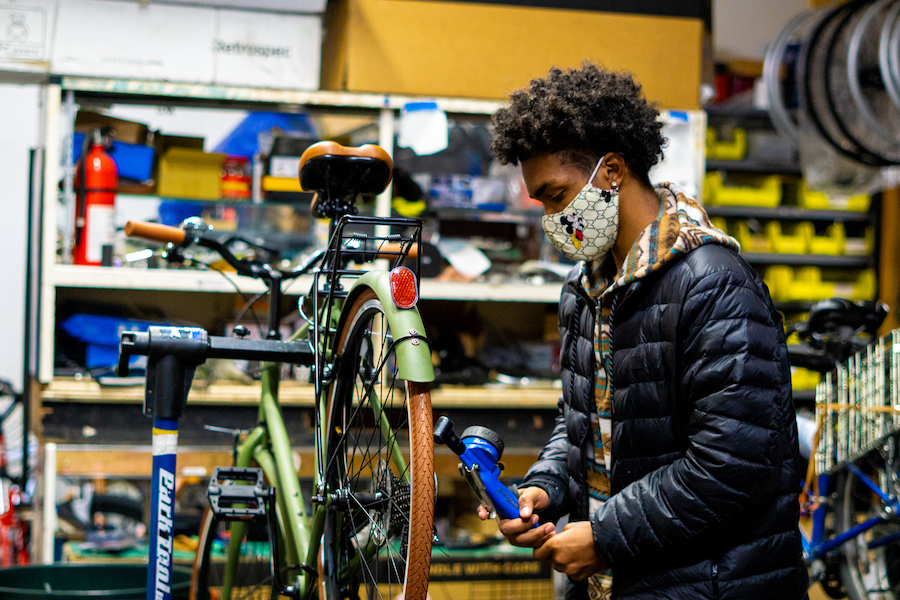 Rich City Rides, which has a worker-owned bike shop as well as a bike hub along the Richmond Greenway, is one of many local organizations leading efforts to unite residents around the trail. | Photo by R.D. Lopez
