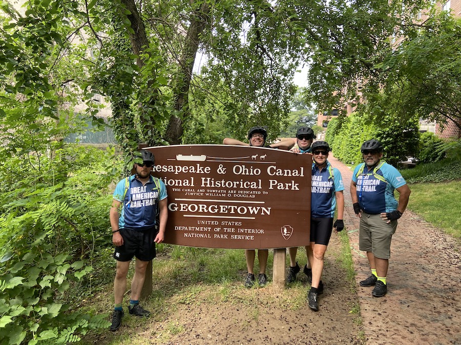 Rides of Warrior Bike 2021 at Chesapeake & Ohio Canal National Historical Park sign | Courtesy RTC