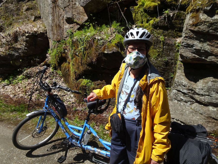 Riding the Mass Central Rail Trail during the pandemic | Courtesy Marjorie Turner Hollman