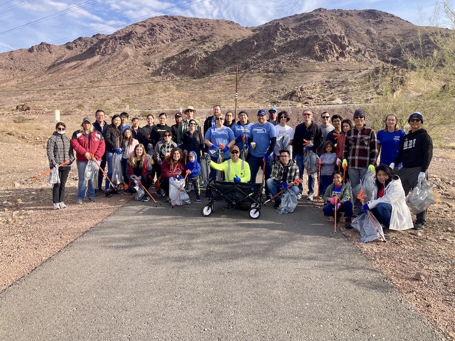River Mountains Loop Trail clean-up event | Photo courtesy Get Outdoors Nevada