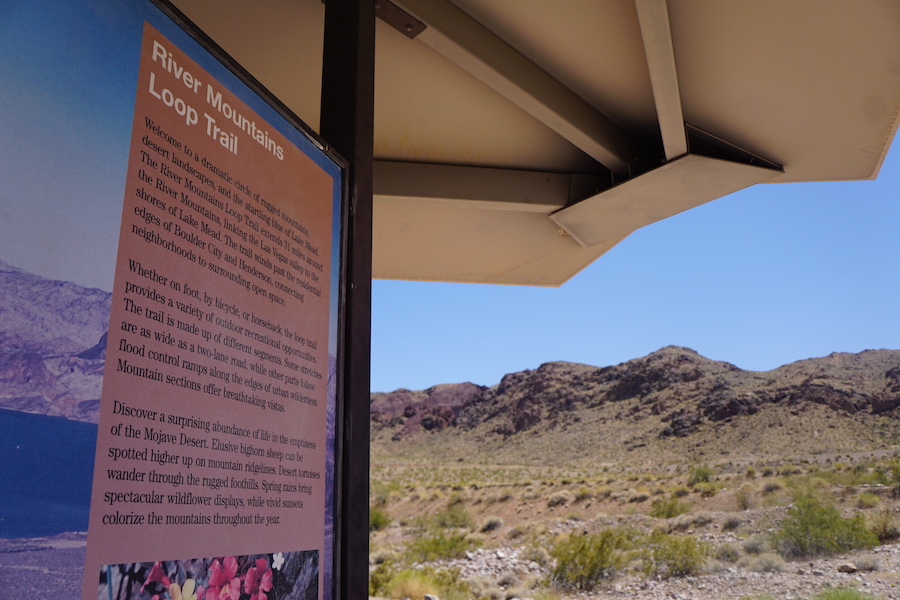 River Mountains Loop Trail trailhead along the Historic Railroad Trail | Photo by Cindy Barks