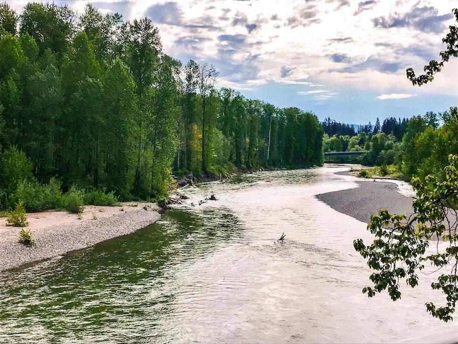 River view from Washington's Centennial Trail | Photo by TrailLink user sara.blanco3