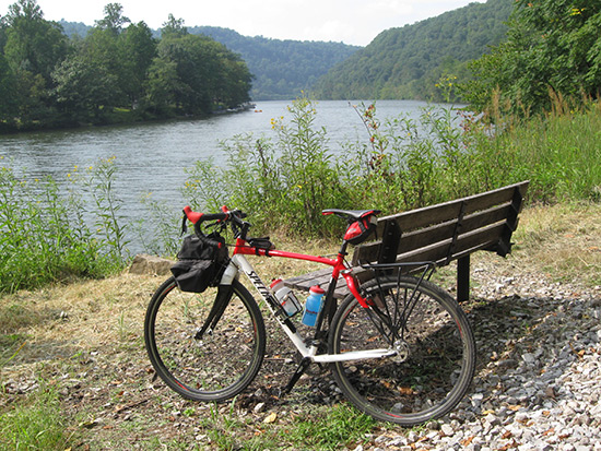 River view on the Mon River Trail | Photo by Chuck Gulker