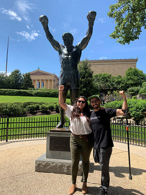 Rocky Balboa statue along the MLK Drive Trail in Philadelphia | Photo courtesy Eva Garcia