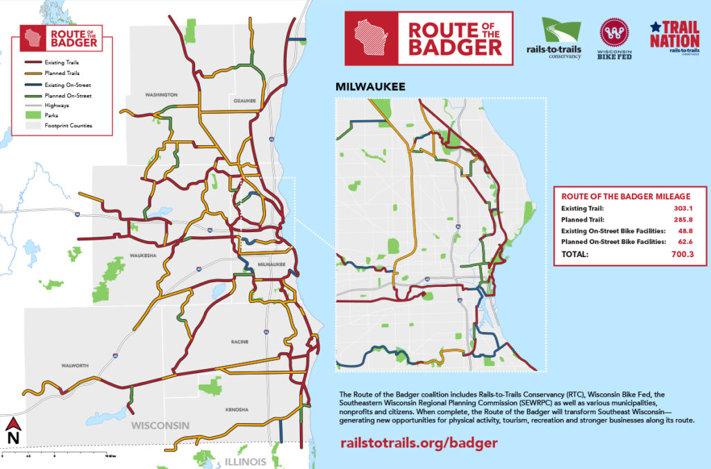 Route of the Badger Map | Download map pdf | Photo courtesy RTC