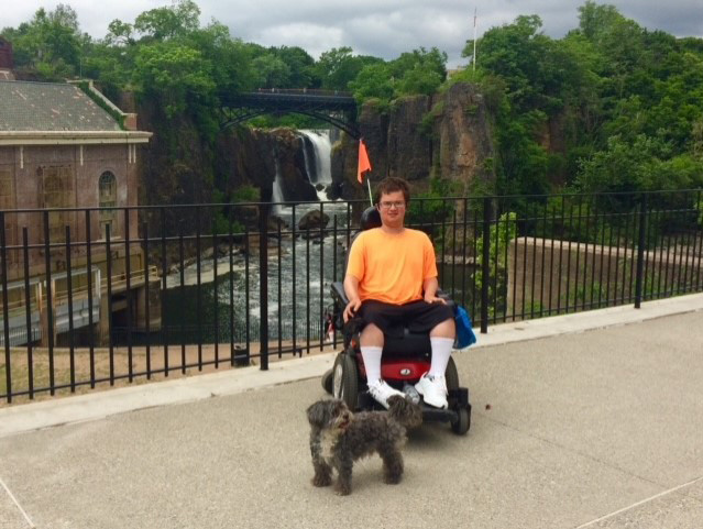 Saul Brownstein and Rufus at Paterson Great Falls National Historical Park in New Jersey | Courtesy Dan Brownstein