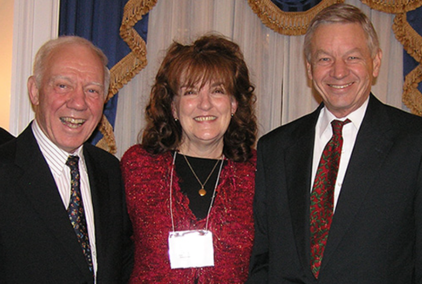 RTC's Senior Strategist for Policy Advocacy Marianne Wesley Fowler with the late Rep. Jim Oberstar (D-Minn.) (1934-2014) and former Rep. Tom Petri (R-Wis.) at the 2012 NTPP reception | Photo courtesy RTC
