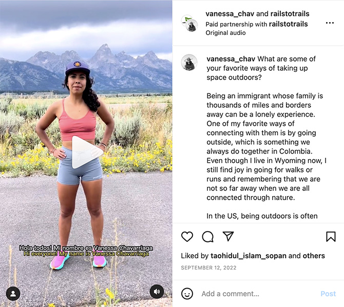 Screenshot of Vanessa Chavarriaga Posada (@vanessa_chav) video on Instagram