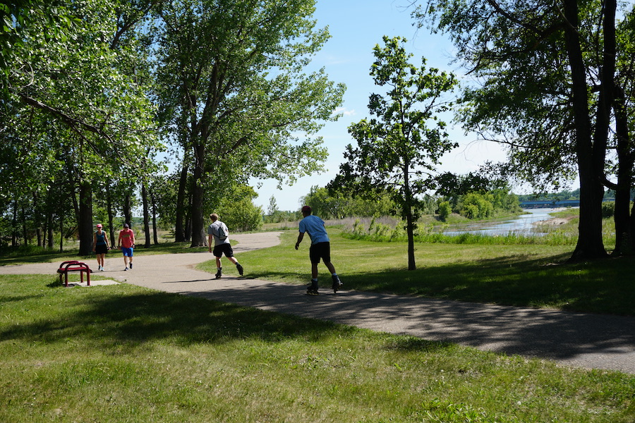 Sertoma Park on the south end of the Missouri Valley Millennium Legacy Trail | Photo courtesy Bismarck Parks and Recreation District
