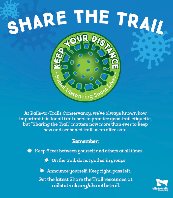 Share the Trail PSA color graphic by RTC