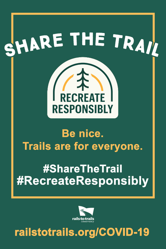 Share the Trail and Recreate Responsibly poster