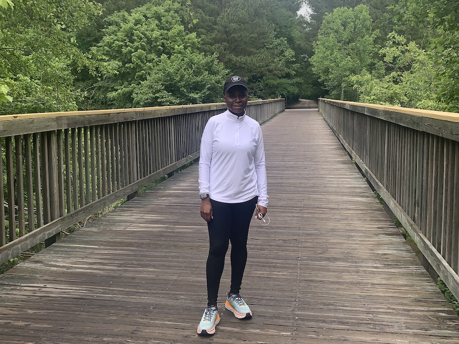 Sharon Mosley on the American Tobacco Trail | Courtesy The Fit Talk PLLC