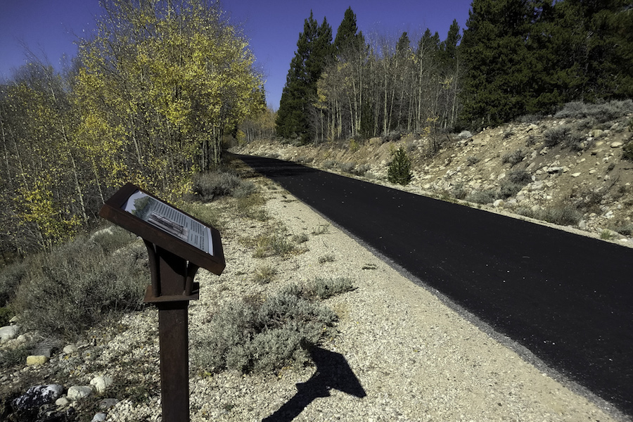 Signage along the Mineral Belt Trail | Photo by Laura Stark, courtesy RTC