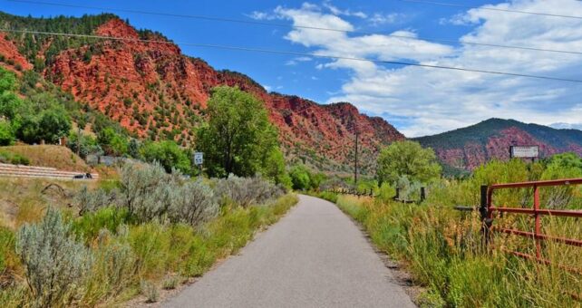 Spectacular mountains along the Rio Grande Trail | Photo courtesy Roaring Fork Transportation Authority