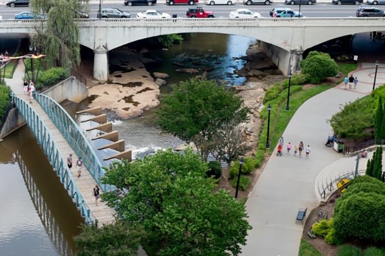 Swamp Rabbit Trail in Greenville, SC | Photo by TrailLink user iancurcio