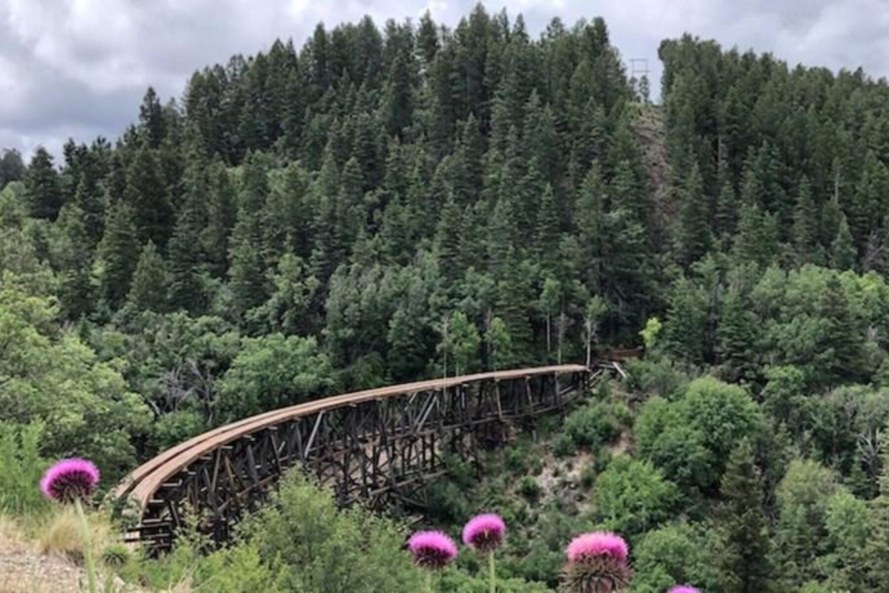 The 122-year-old Cloud-Climbing Trestle, also known as the Mexican Canyon Trestle | Photo by Cindy Barks