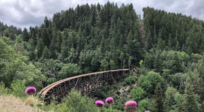 The 122-year-old Cloud-Climbing Trestle, also known as the Mexican Canyon Trestle | Photo by Cindy Barks