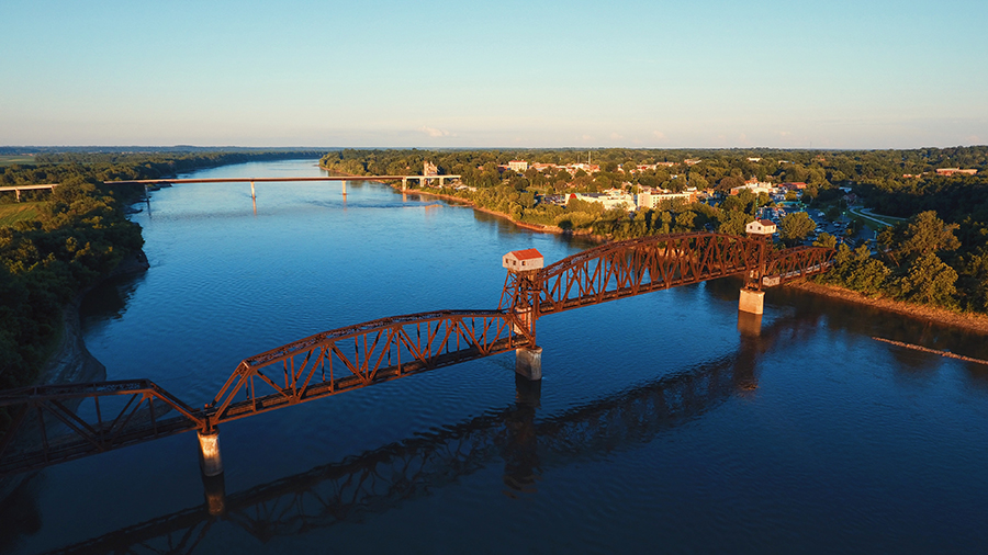 The Booneville Bridge, part of Katy Trail State Park in Missouri | Photo by Aaron Fuhrman