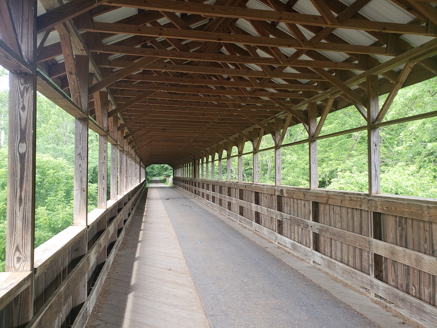 The Bridge of Dreams along Ohio's Mohican Valley Trail | Photo by Eli Griffen