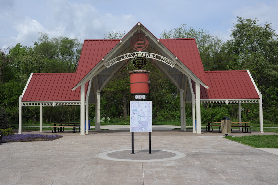 The Erie Lackawanna Trail's shelter in Crown Point | Photo by Stephen Sostaric