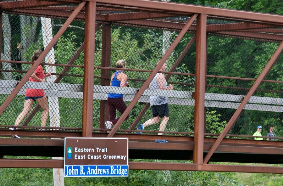 The John Andrews Bridge along Maine's Eastern Trail | Courtesy Eastern Trail Alliance