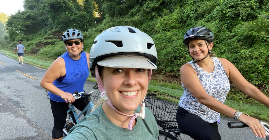 The Mom Squad on the W&OD Trail in Northern Virginia | Courtesy Brandi Horton